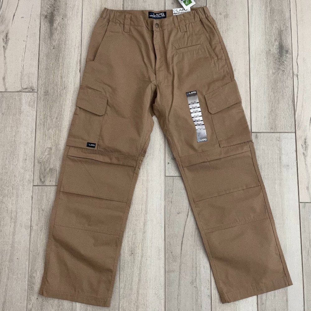 NEW LAPG Urban Ops Tactical Cargo Pants Coyote Brown Tan 32W x 30L